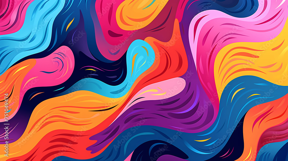 Fun colorful seamless pattern Fun colorful seamless pattern