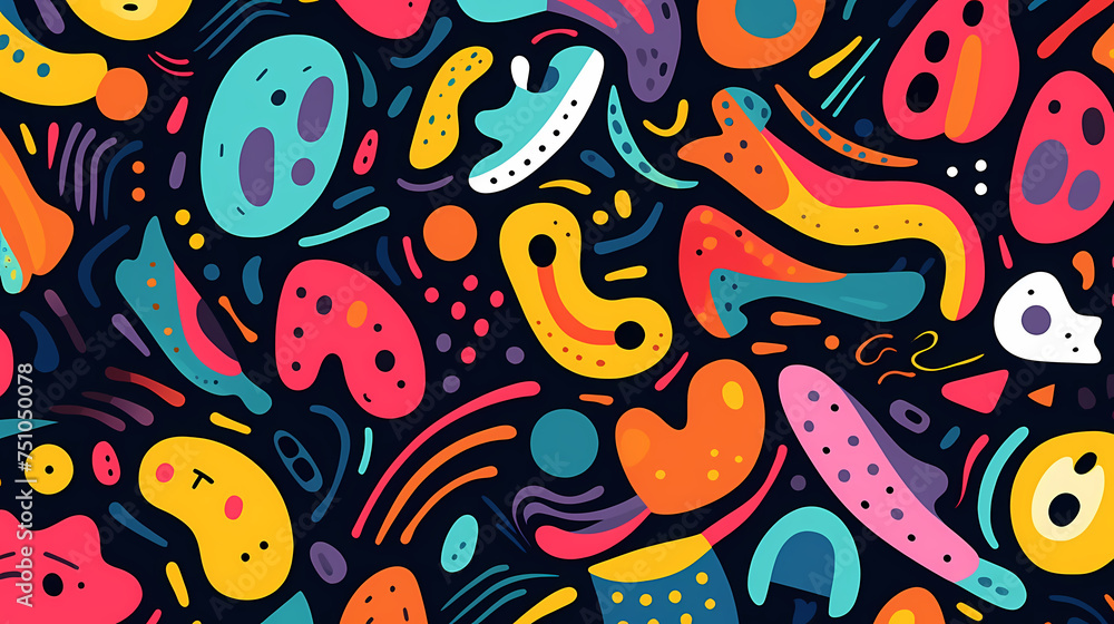 Fototapeta premium Abstract colorful pattern background seamless texture