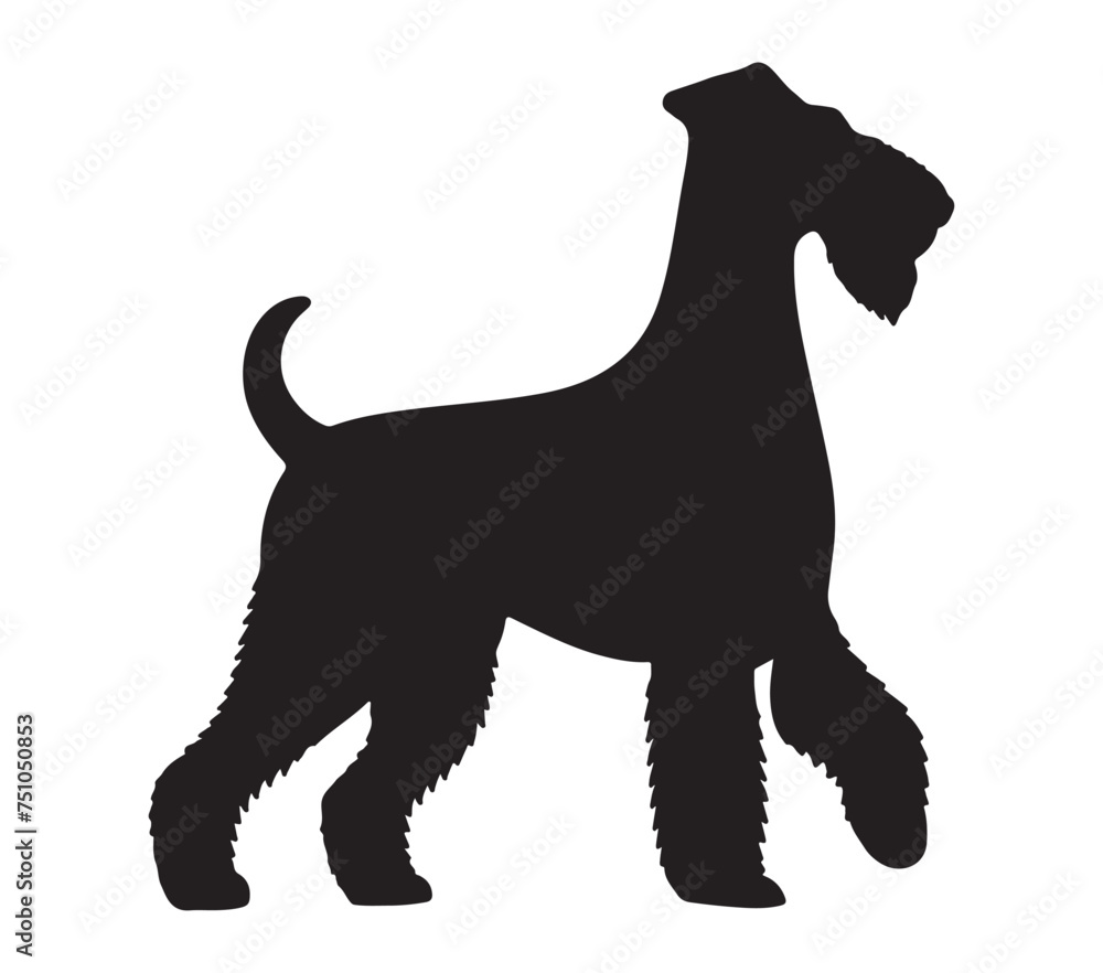 Airedale Terrier vector illustration design art. Airedale Terrier vector illustration design art.