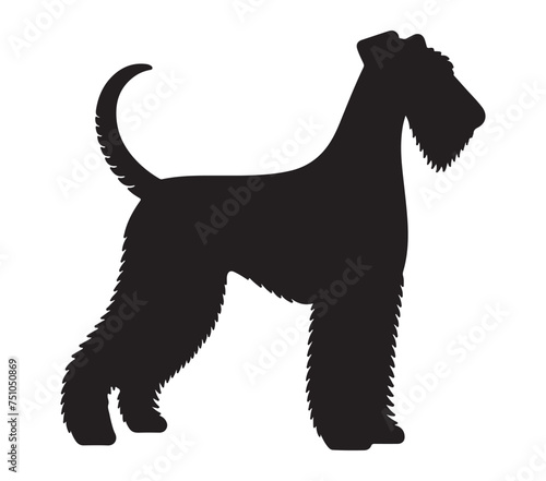 Vector graphic of Airedale Terrier.