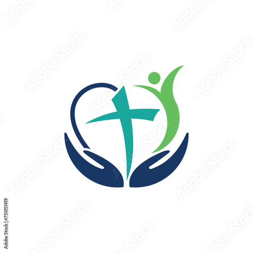 abstract green logo