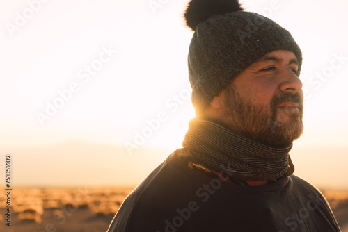 Portrait of a chilean man photo