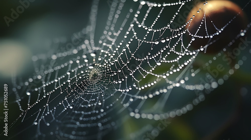 Spider web, intricate design of nature © Derby