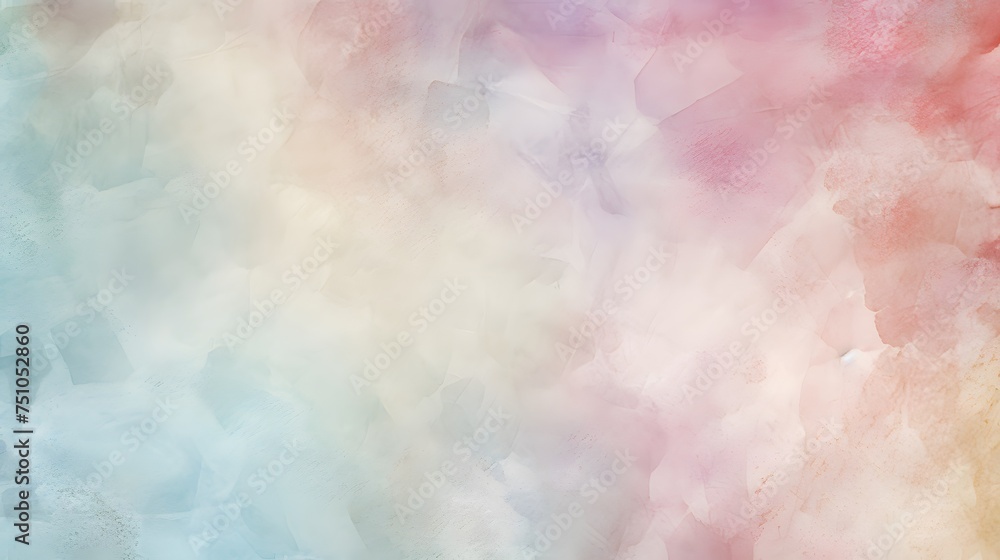 Abstract Watercolor Background: Pastel Hues, Soft Textures, Artistic Wallpaper for Creative Design Projects