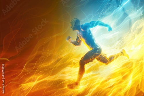 Full body image of a 3D runner.