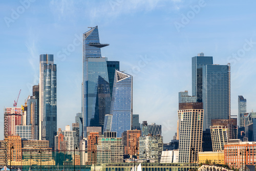 The Hudson Yards from across the Hudson River photo