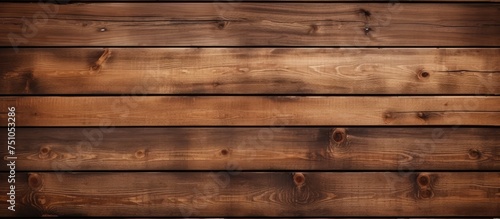 A wooden wall with a brown stain adds character to the room. The natural wood grain is visible, creating a rustic vibe.