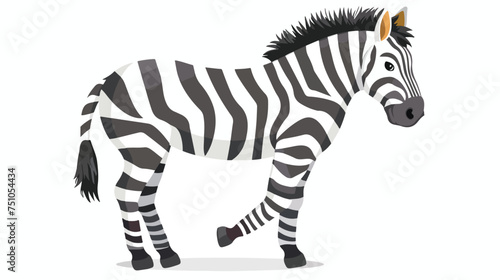 Zebra cartoon cute animal isolated illustration isol