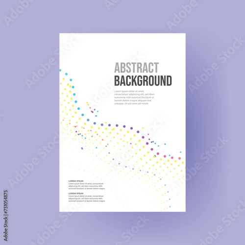 Modern template design with minimalistic abstract background
