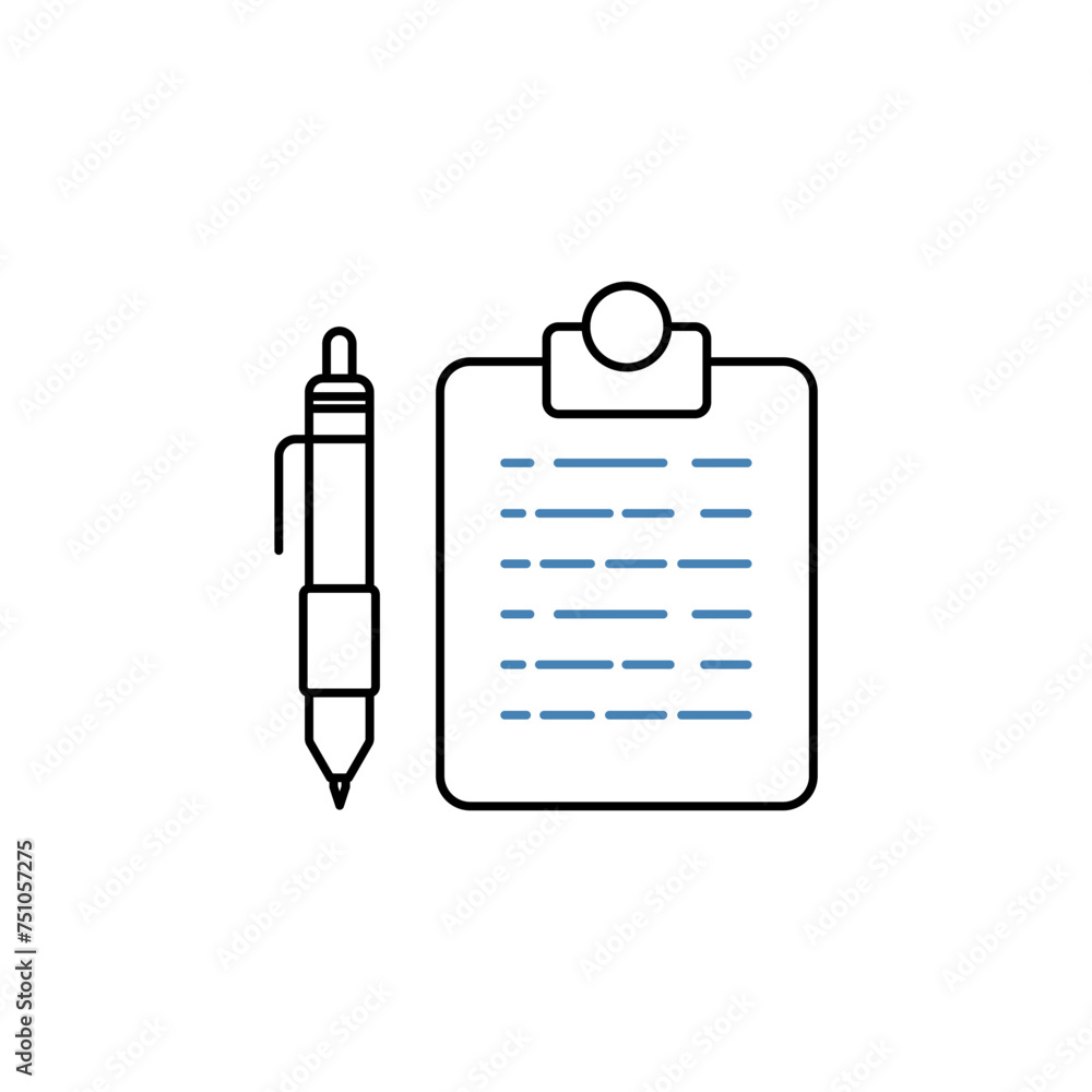Exam icons set. Set of editable stroke icons.Vector set of Exam Exam icons set. Set of editable stroke icons.Vector set of Exam
