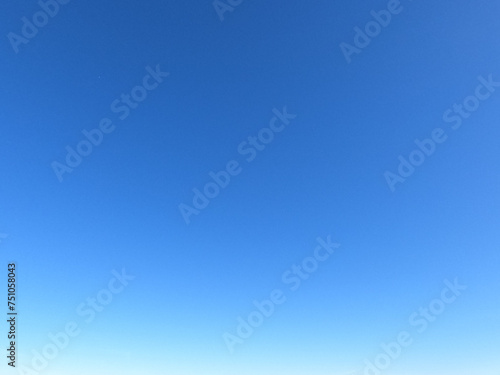 blue sky background. vast blue sky. beautiful color of the sky.