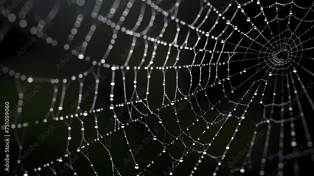 The intricate pattern of a spider web symbolizes networking technology The intricate pattern of a spider web symbolizes networking technology