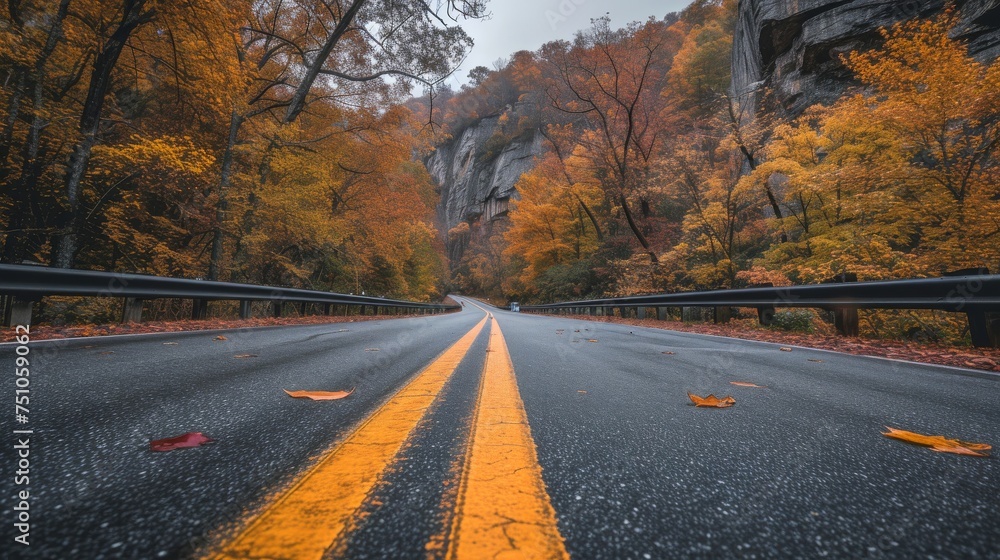 Naklejka premium Close-up,Empty asphalt road highway background