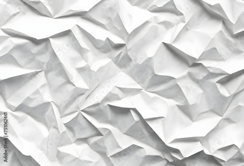 view of white crumpled paper © Studio One