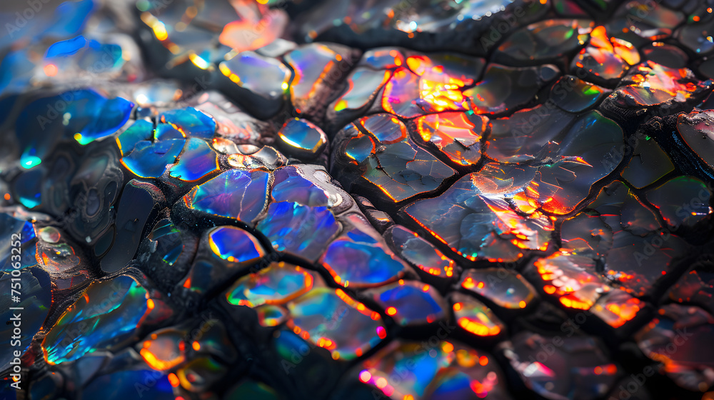 Black opal texture Black opal texture