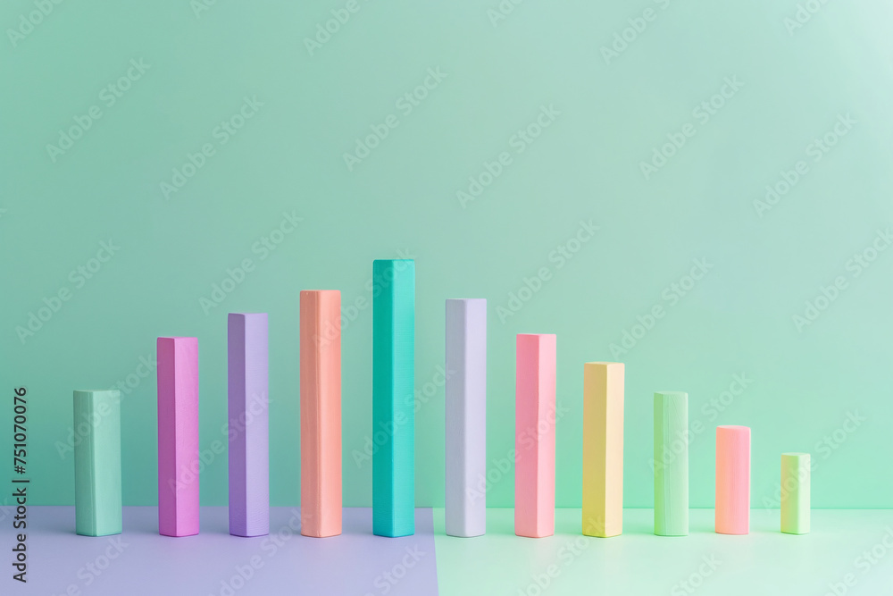 Rising curve and data analysis concept 3D rendering Rising curve and data analysis concept 3D rendering