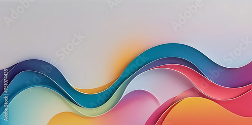 Dynamic Gradients 3d colorful waves  abstract background