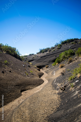 Volcano in the mountains