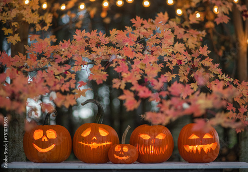 Halloween pumpkins photo