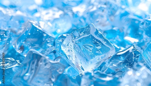 Fresh cool ice cube background