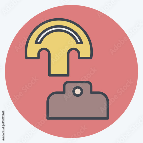 Icon Pattern. related to Shoemaker symbol. color mate style. simple design editable. simple illustration