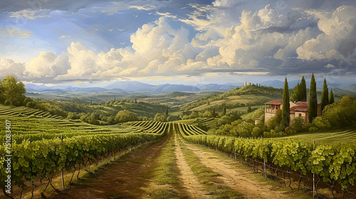 landscape of vineyard  generative ai