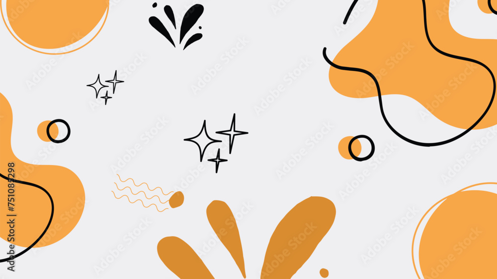 Fototapeta premium pattern with flowers and leaves