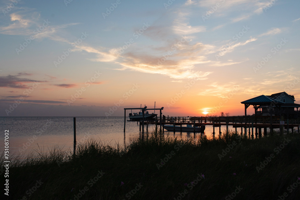 sunrise at Ocracoke Island, North Carolina sunrise at Ocracoke Island, North Carolina