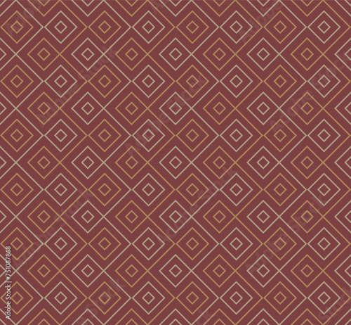 aztec tradition motif. vector seamless pattern. meander repetitive background. geometric fabric swatch. wrapping paper. maroon decorative art. classic repeatable element for textile, home decor