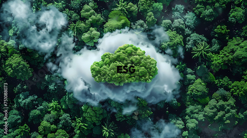 ESG environmental  social and corporate governance concept  earth nature background