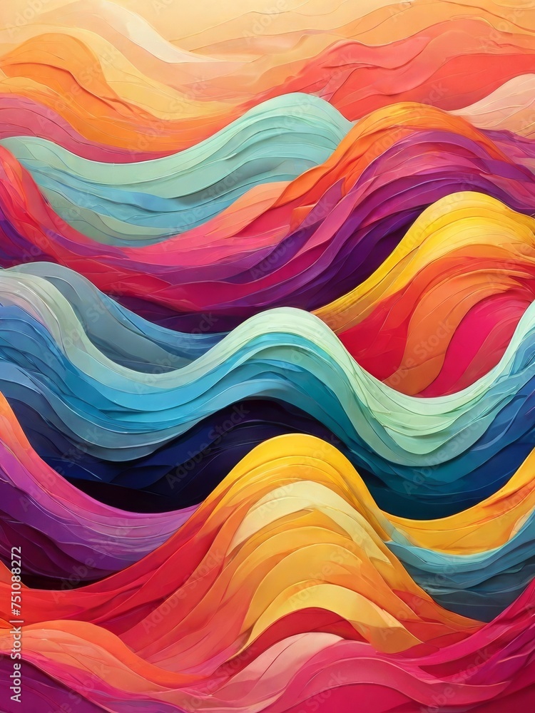 Obraz premium abstract colorful texture wave background
