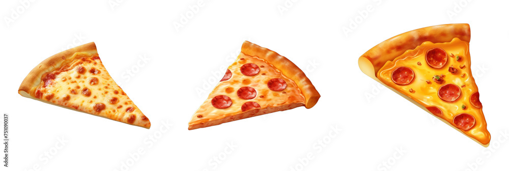 A vibrant 3D icon set featuring delicious pizza slices, perfect for culinary themes, restaurant menus, and food delivery apps. A vibrant 3D icon set featuring delicious pizza slices, perfect for culinary themes, restaurant menus, and food delivery apps.
