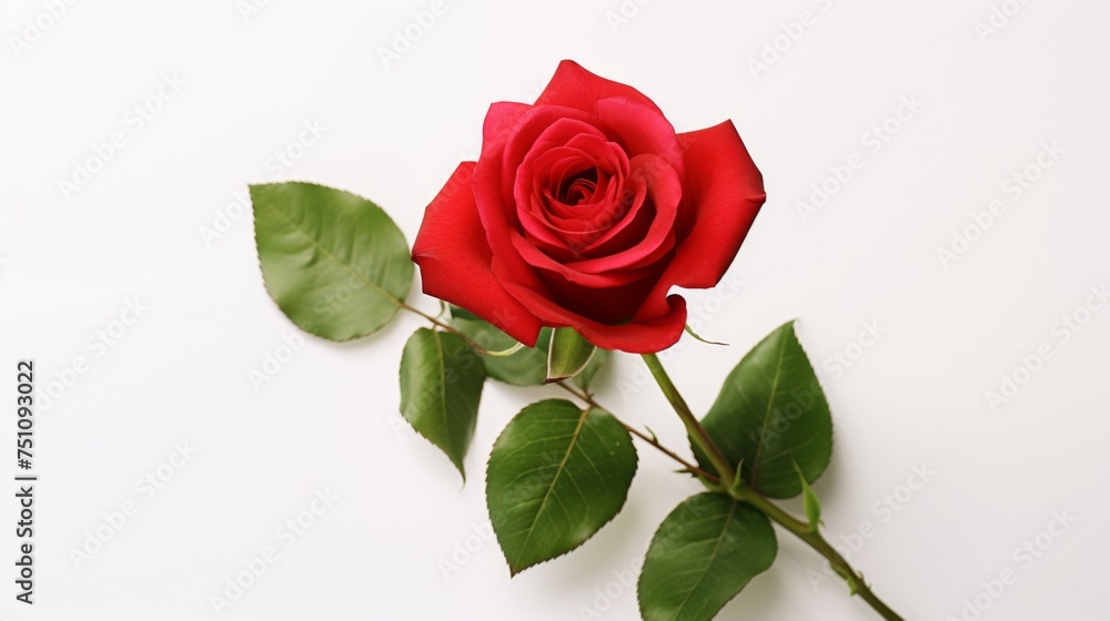 Eternal Bloom: A Single Rose Speaks of Love and Passion_Generative AI Eternal Bloom: A Single Rose Speaks of Love and Passion_Generative AI