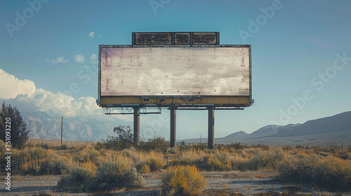 Blank billboard mock up