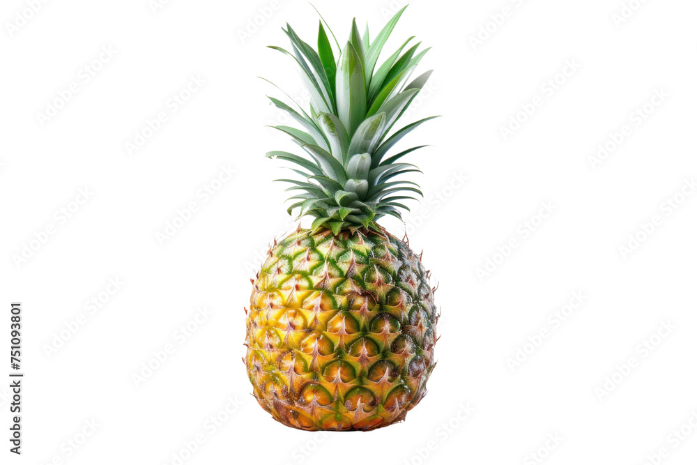 Pineapple fruit. Yellow pineapple isolated on transparent background. Pineapple fruit. Yellow pineapple isolated on transparent background.