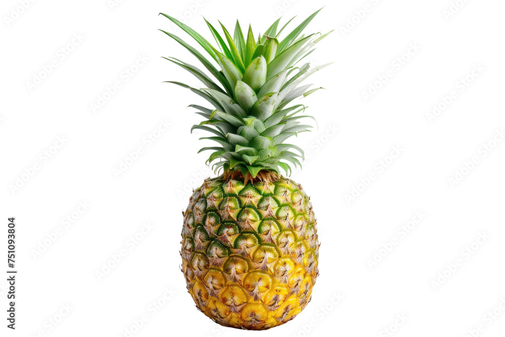 Pineapple fruit. Yellow pineapple isolated on transparent background. Pineapple fruit. Yellow pineapple isolated on transparent background.