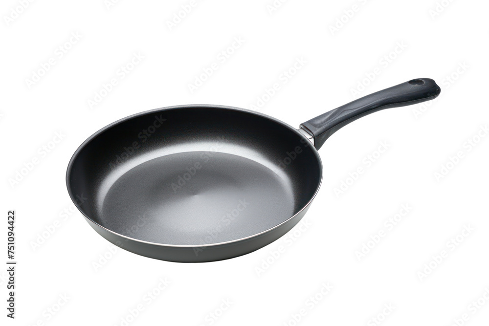 Empty pan coated with non-stick substance New pan isolated on transparent background Empty pan coated with non-stick substance New pan isolated on transparent background