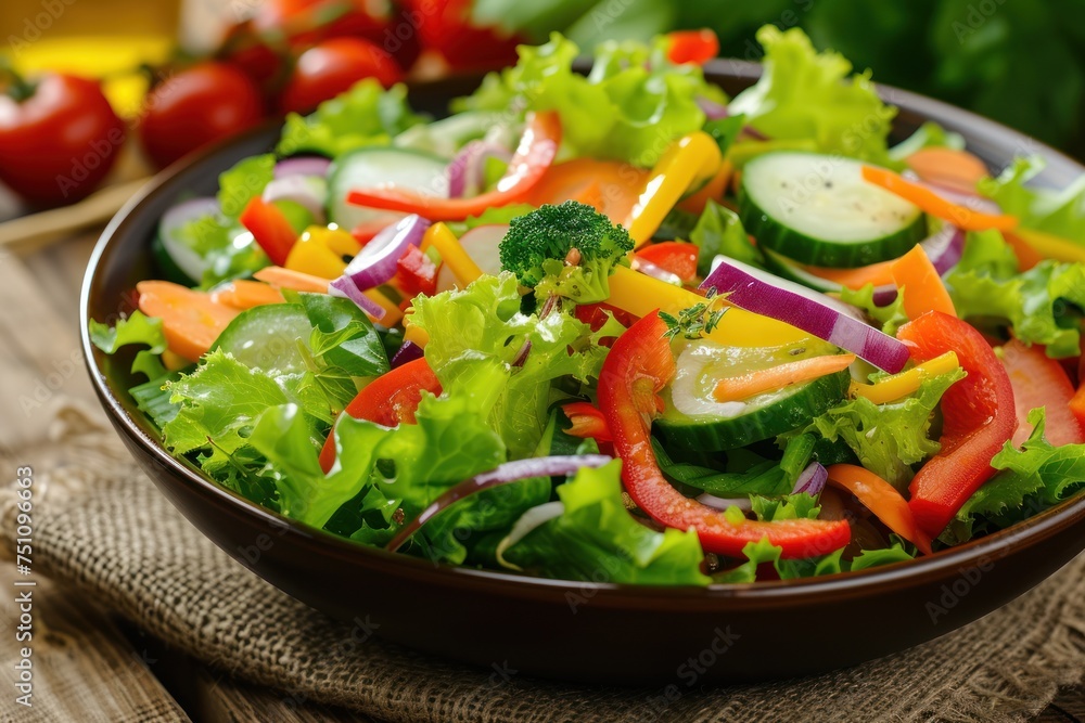 Fresh vegetable salad Fresh vegetable salad