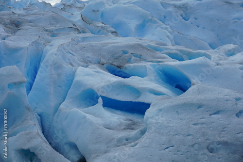 blue ice glacier