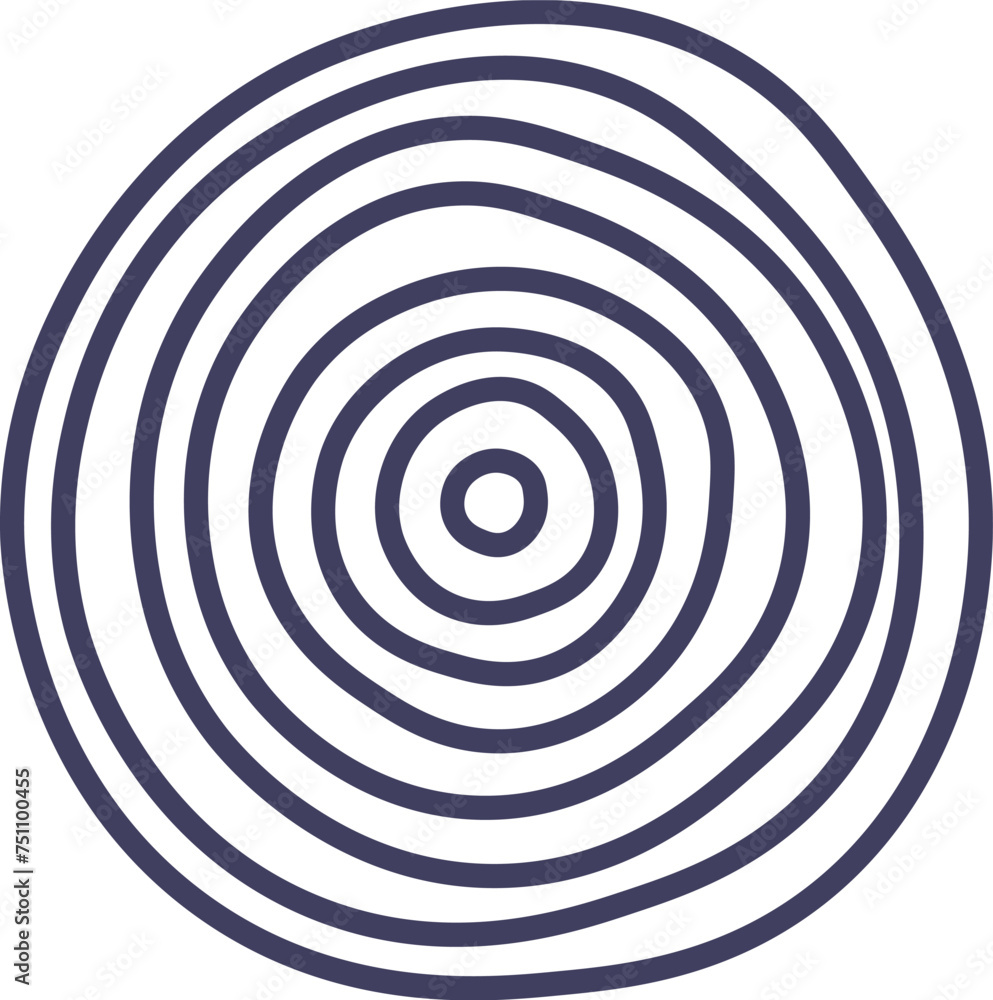 Abstract Painted Lined Circle Abstract Painted Lined Circle
