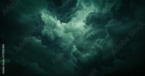 The stormy night features a skyscape of dark  smokey clouds against a dark blue sky  exhibiting a style of experimental art.