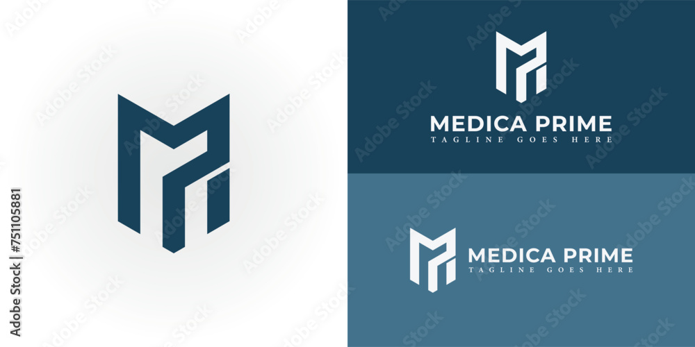 Abstract initial letter MP or PM logo in deep blue color isolated in multiple background colors applied for medical institute logo also suitable for the brands or companies have initial name PM or MP. Abstract initial letter MP or PM logo in deep blue color isolated in multiple background colors applied for medical institute logo also suitable for the brands or companies have initial name PM or MP.