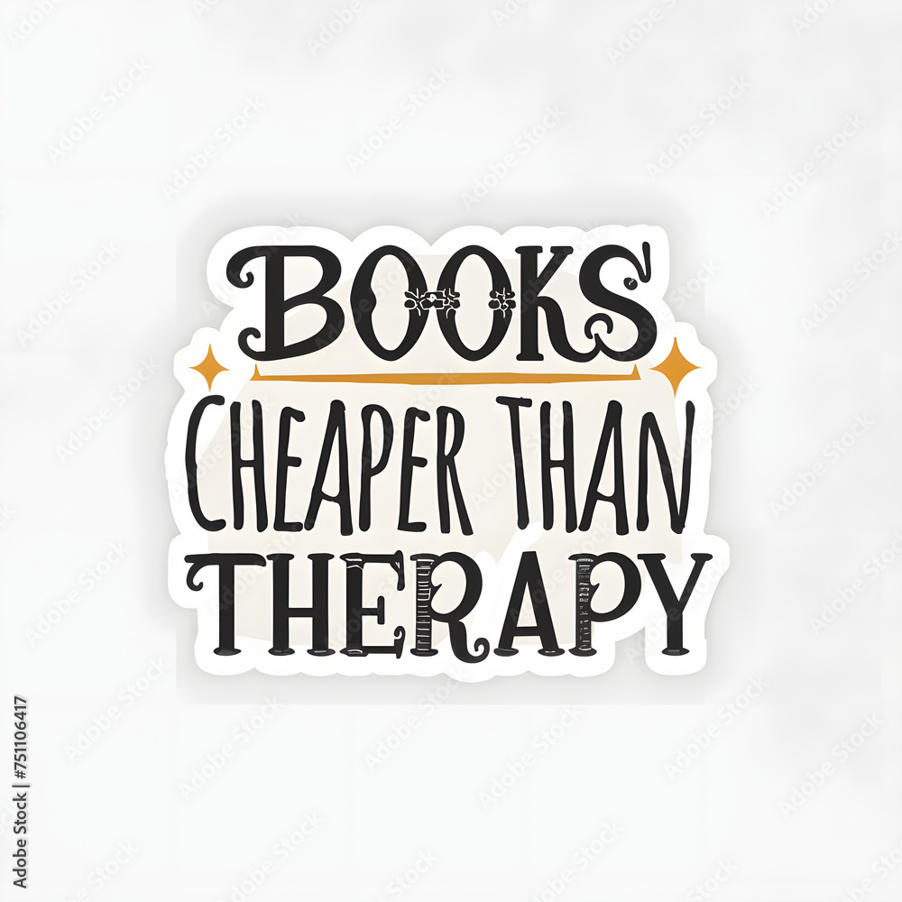Fototapeta premium Book lover Sticker