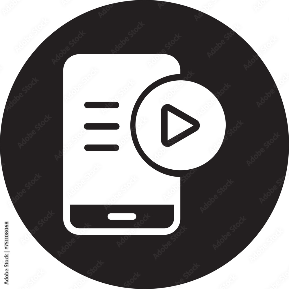 video player glyph icon video player glyph icon