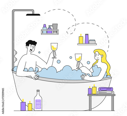 Couple relaxation in bath vector simple