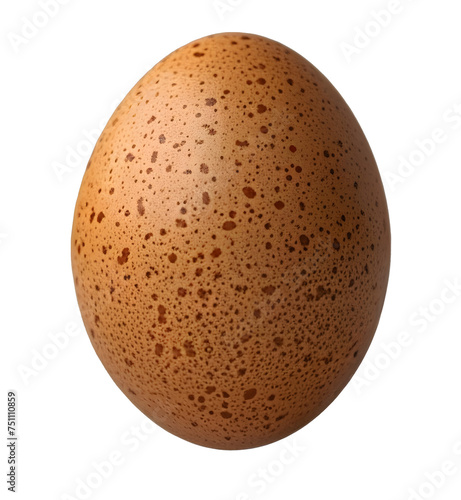 single chicken egg isolated on white and transparent background