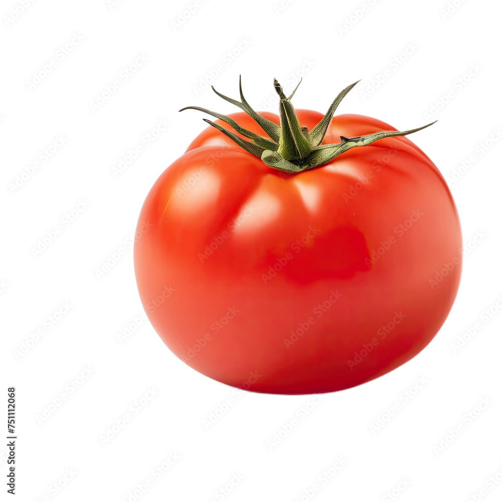 Red, juicy tomato, without background. Red, juicy tomato, without background.