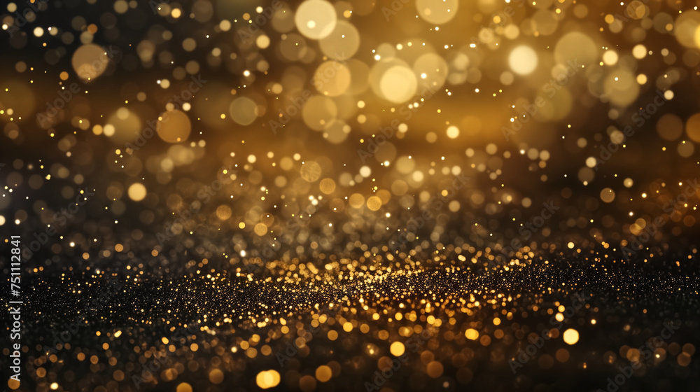 abstract gold, black and gold glitter background with fireworks. Stock ...
