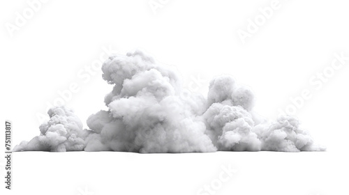 White cloud on white background. PNG is transparent.