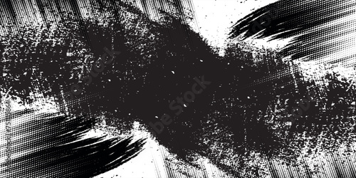 Tire tracks background for rally, drift, motocross, off-road and other auto and motorsport. Black tire marks on a white background with a worn effect and splashes of dirt.... photo